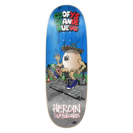 Heroin Skateboard Deck Goofy's Grande Egg Deck 10.75