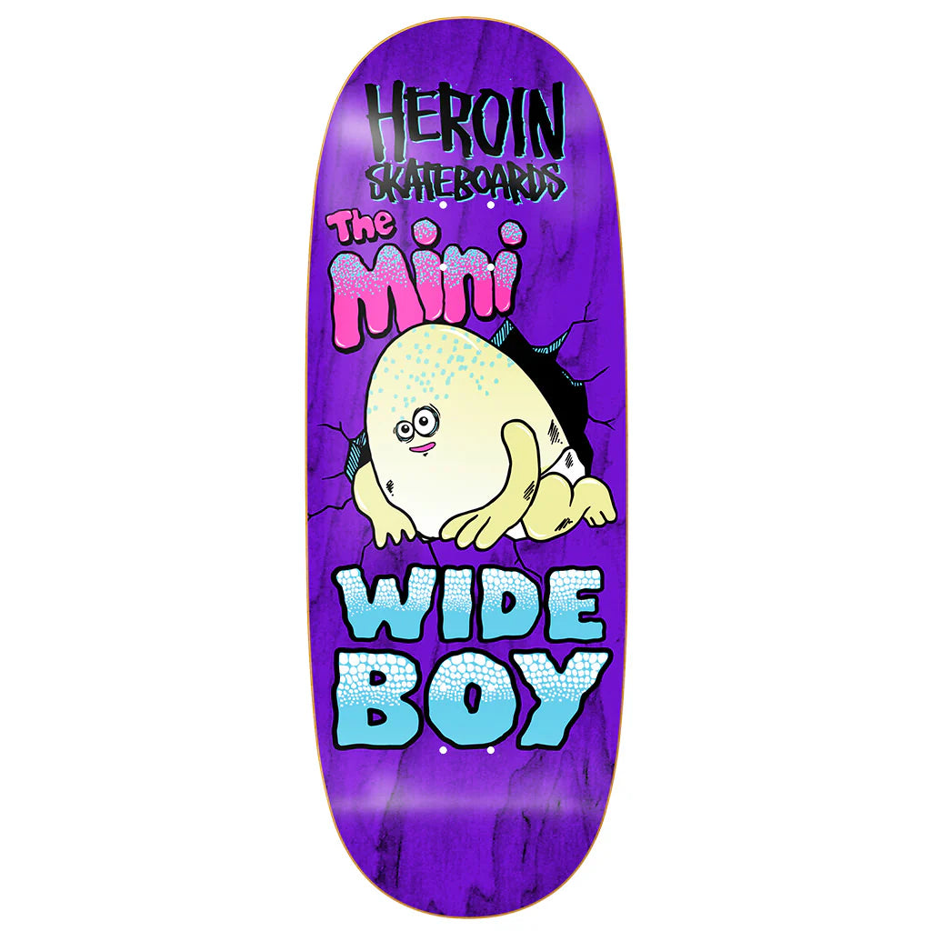 Heroin Skateboard Deck Mini Wide Boy 10.5