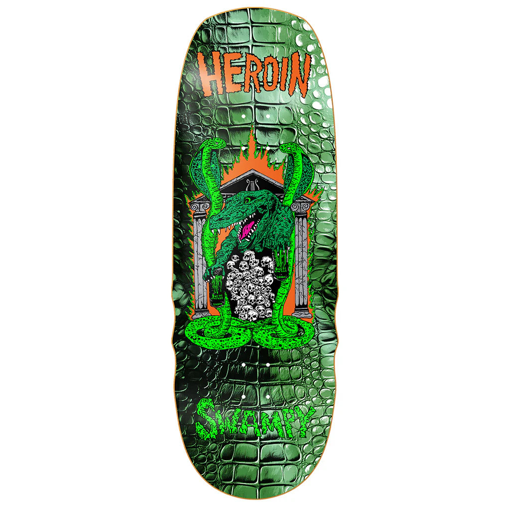 Heroin Skateboard Deck Swampy Knock Off 10.6
