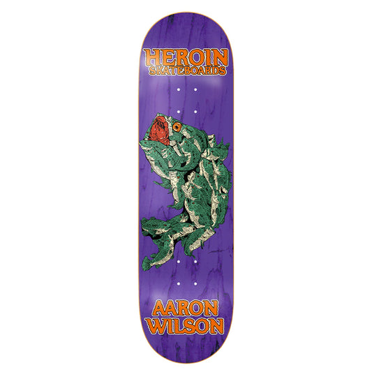 Heroin Skateboard Deck Wilson Fish 8.75