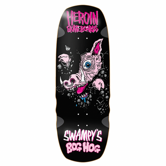 Heroin Skateboard Deck Swampy Bog Hog 10.75