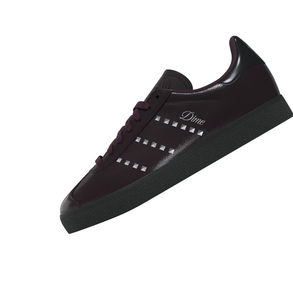 Adidas x Dime Skateboarding Shoes Gazelle ADV Maroon Silver