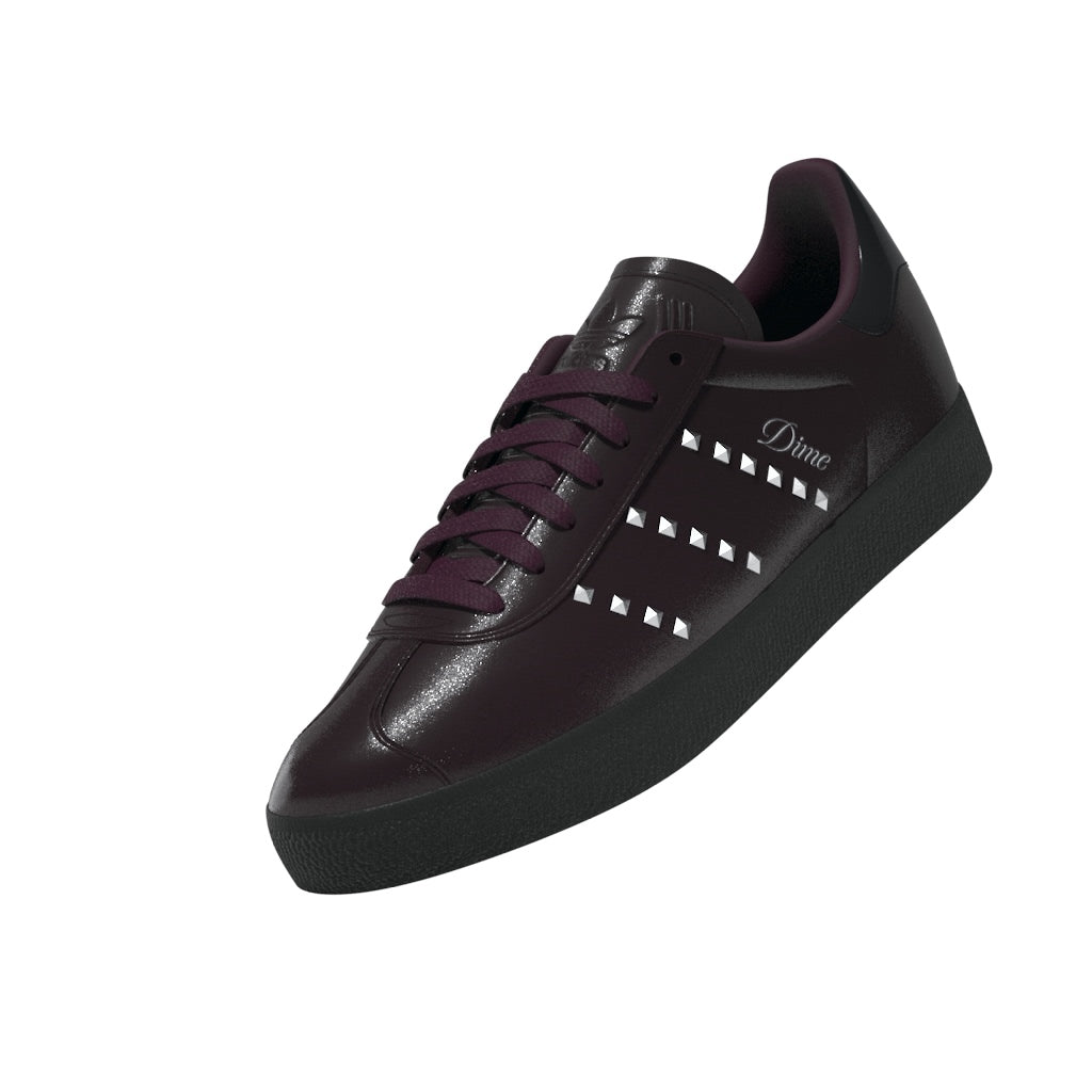 Adidas x Dime Skateboarding Shoes Gazelle ADV Maroon Silver