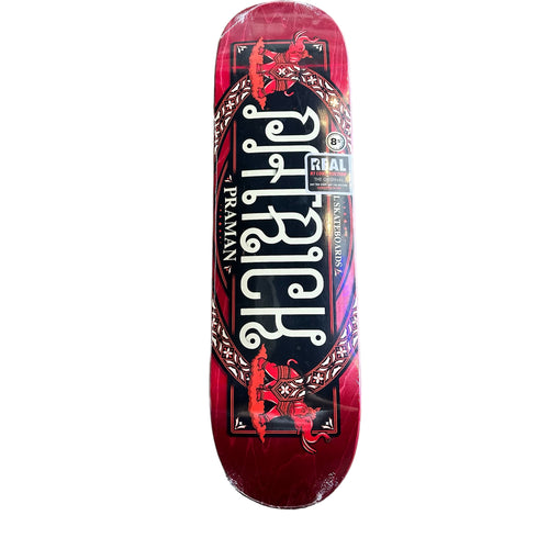 Real Skateboards Patrick Praman Deck - 8.5”