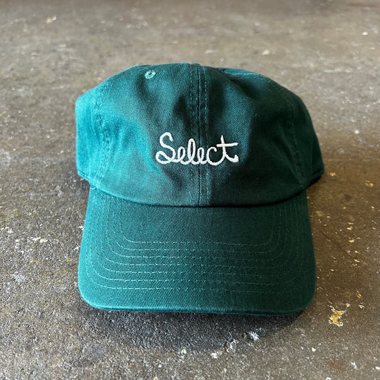 Select Hat Script Logo Green