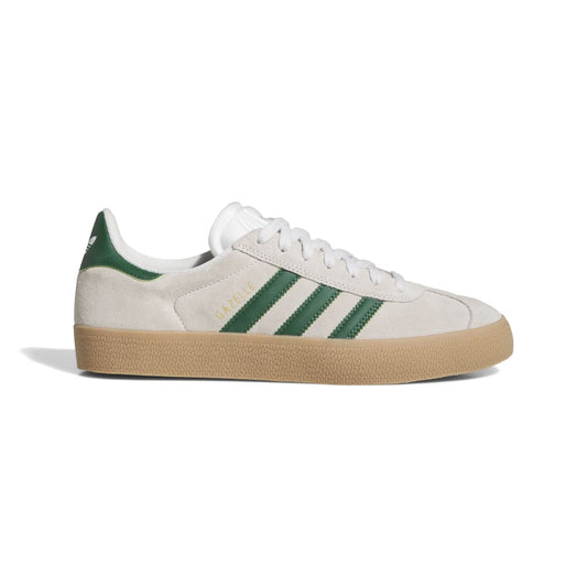 Adidas Skateboarding Gazelle ADV Crystal White Green Gum