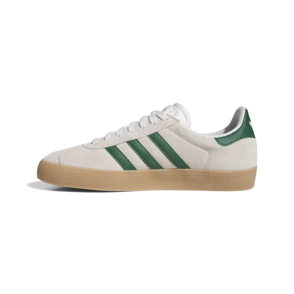 Adidas Skateboarding Gazelle ADV Crystal White Green Gum