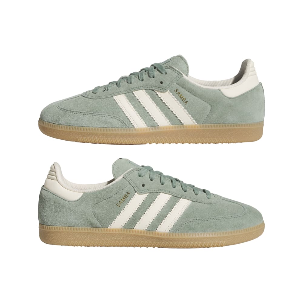 Adidas Skateboarding Shoes Samba ADV Silver Green White Gold