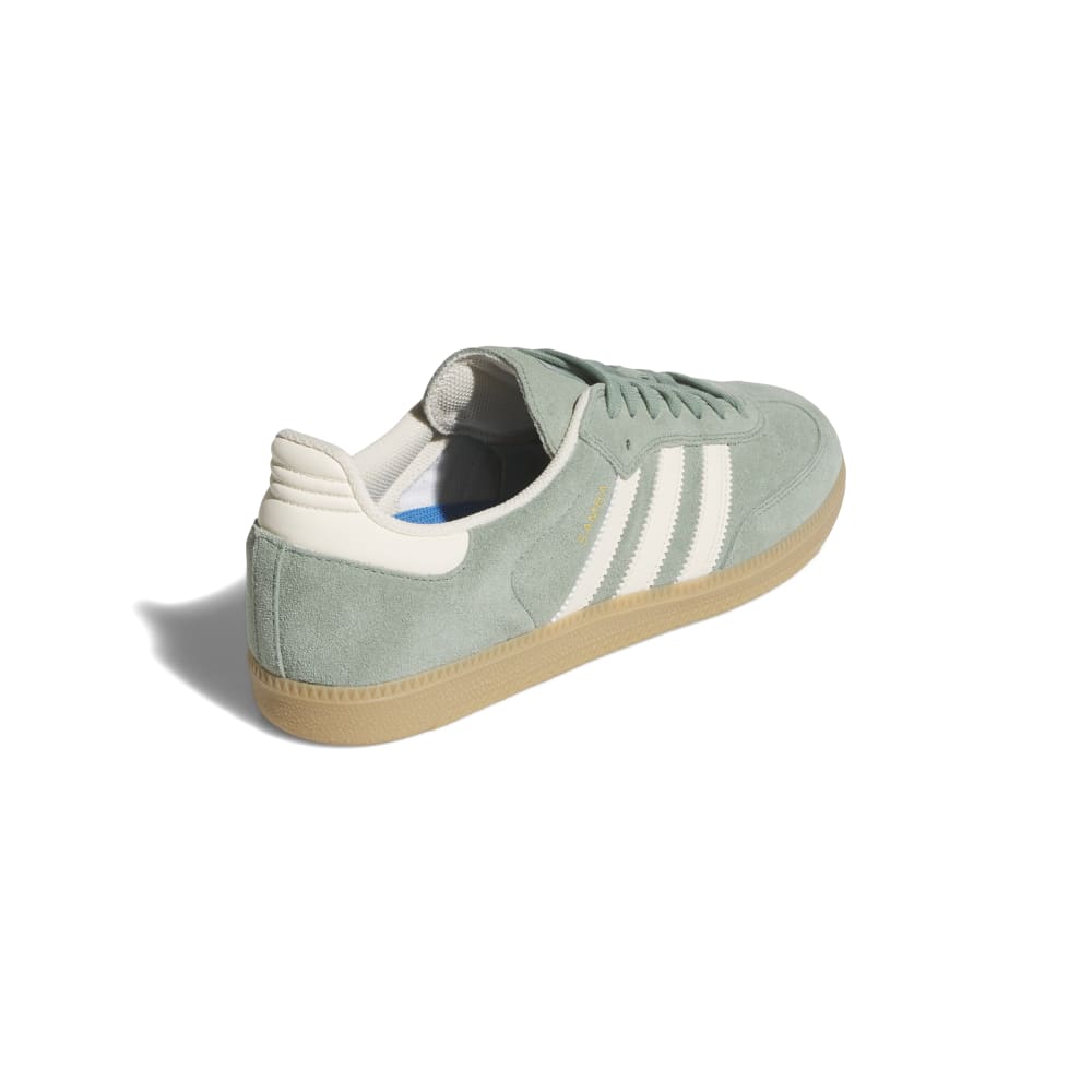 Adidas Skateboarding Shoes Samba ADV Silver Green White Gold