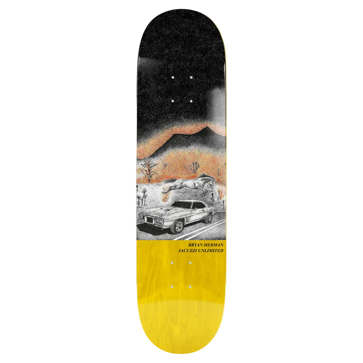 Jacuzzi Skateboard Deck Herman Fire Bird ex7 8.25