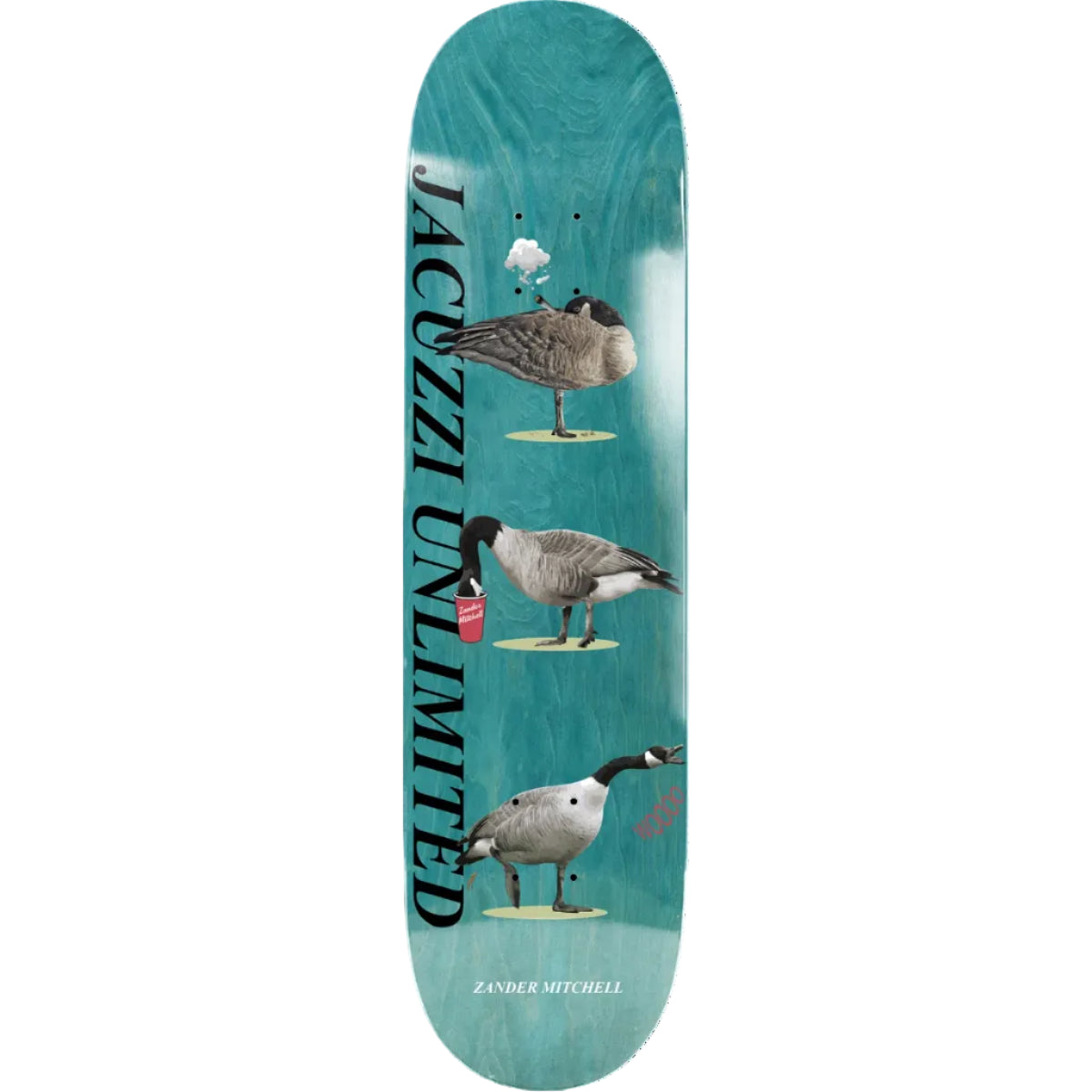 Jacuzzi Skateboard Deck Mitchell Geese ex7 8.25