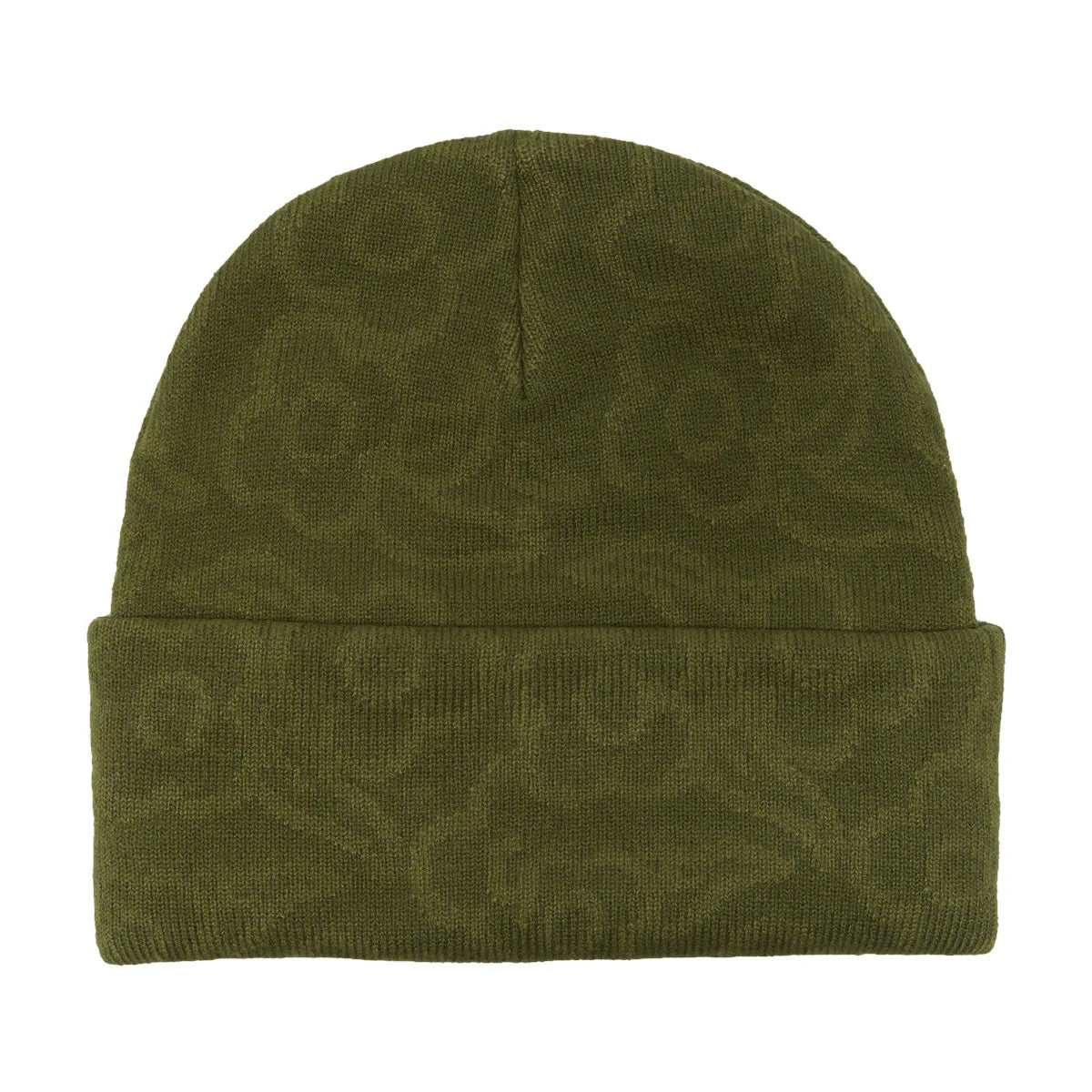 Krooked Beanie Flowers Eyes Clip Olive