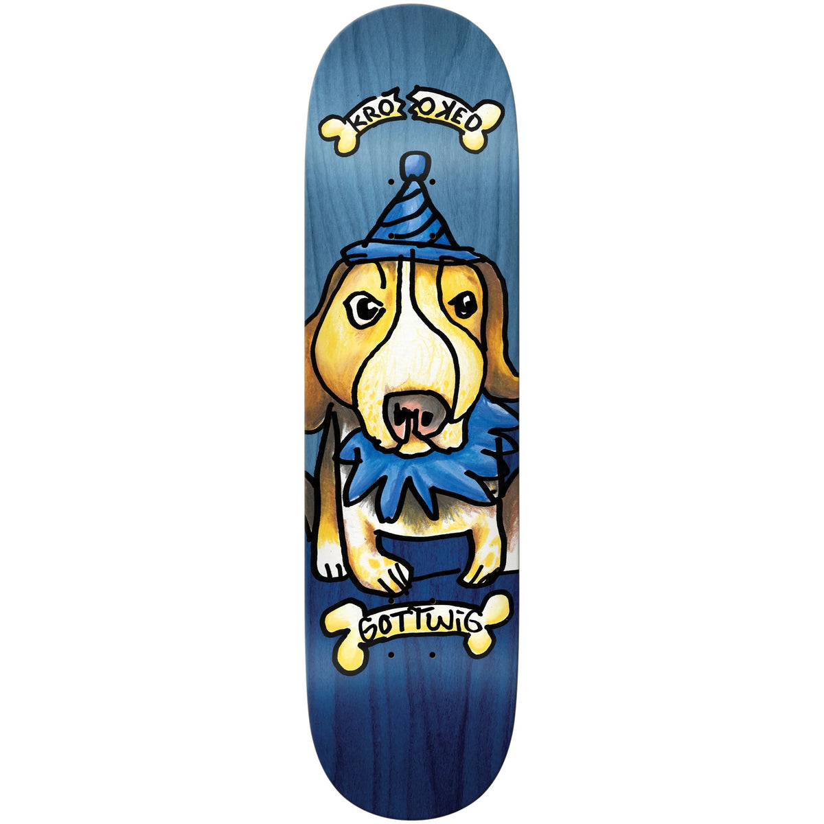 Krooked Skateboard Deck Gottwig Blueberry 8.25