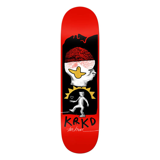 Krooked Skateboard Deck Knox Brain and Bird 8.5