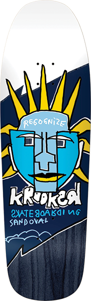 Krooked Skateboard Deck Sandoval Recognize 9.81