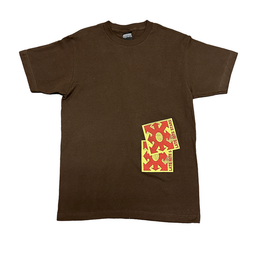 Late Nite Stars Shirt Chaos Tee Brown