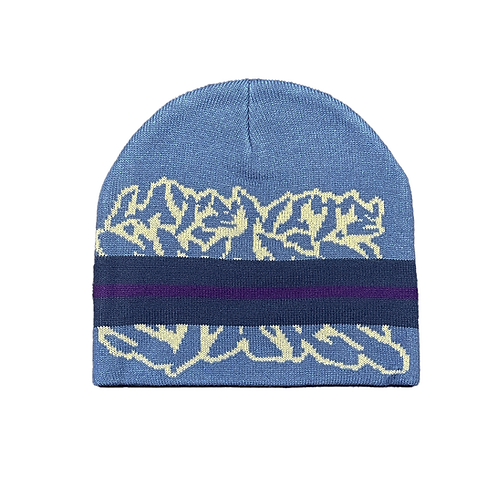 Late Nite Stars Stripe Beanie Blue