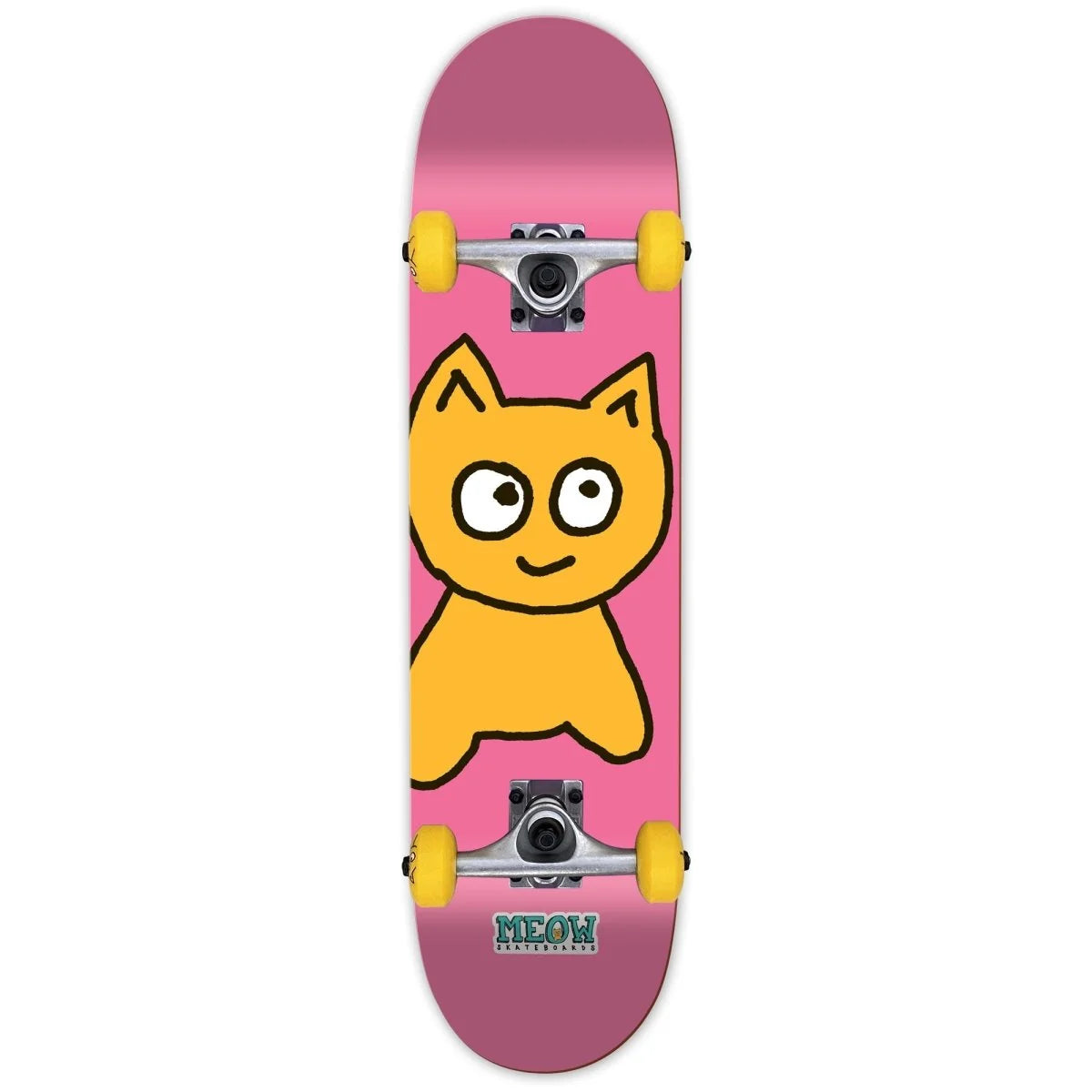 Meow Complete Skateboard Big Cat Pink 7.25