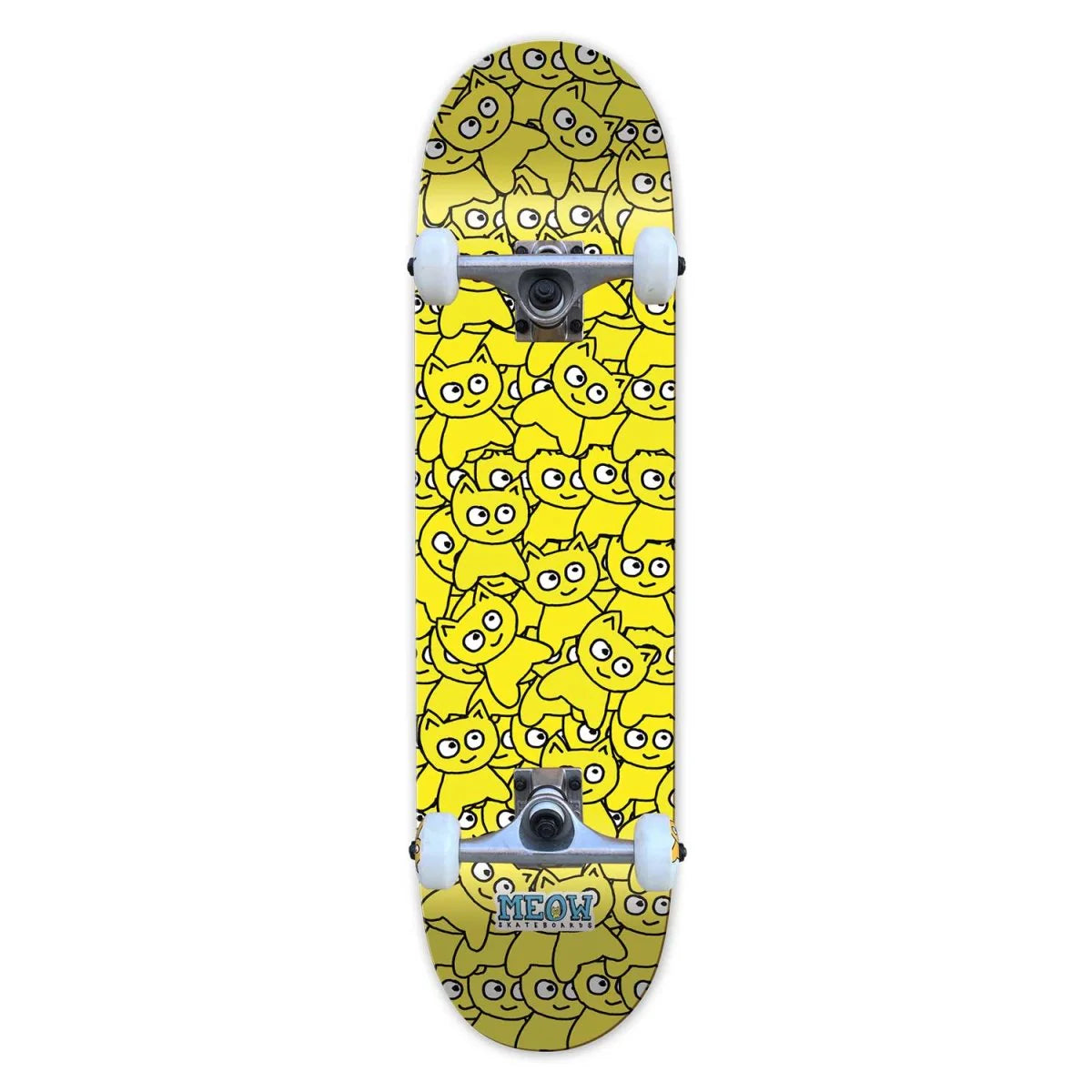 Meow Complete Skateboard Sticker Pile CMKY Yellow 6.75