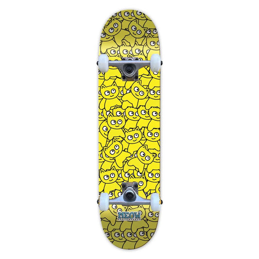 Meow Complete Skateboard Sticker Pile CMKY Yellow 6.75