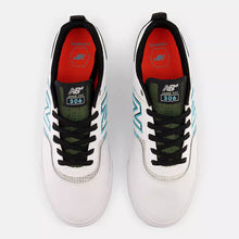 Load image into Gallery viewer, New Balance Numeric Jamie Foy 306 Shoes - White/Aqua Sky