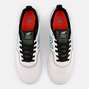 New Balance Numeric Jamie Foy 306 Shoes - White/Aqua Sky