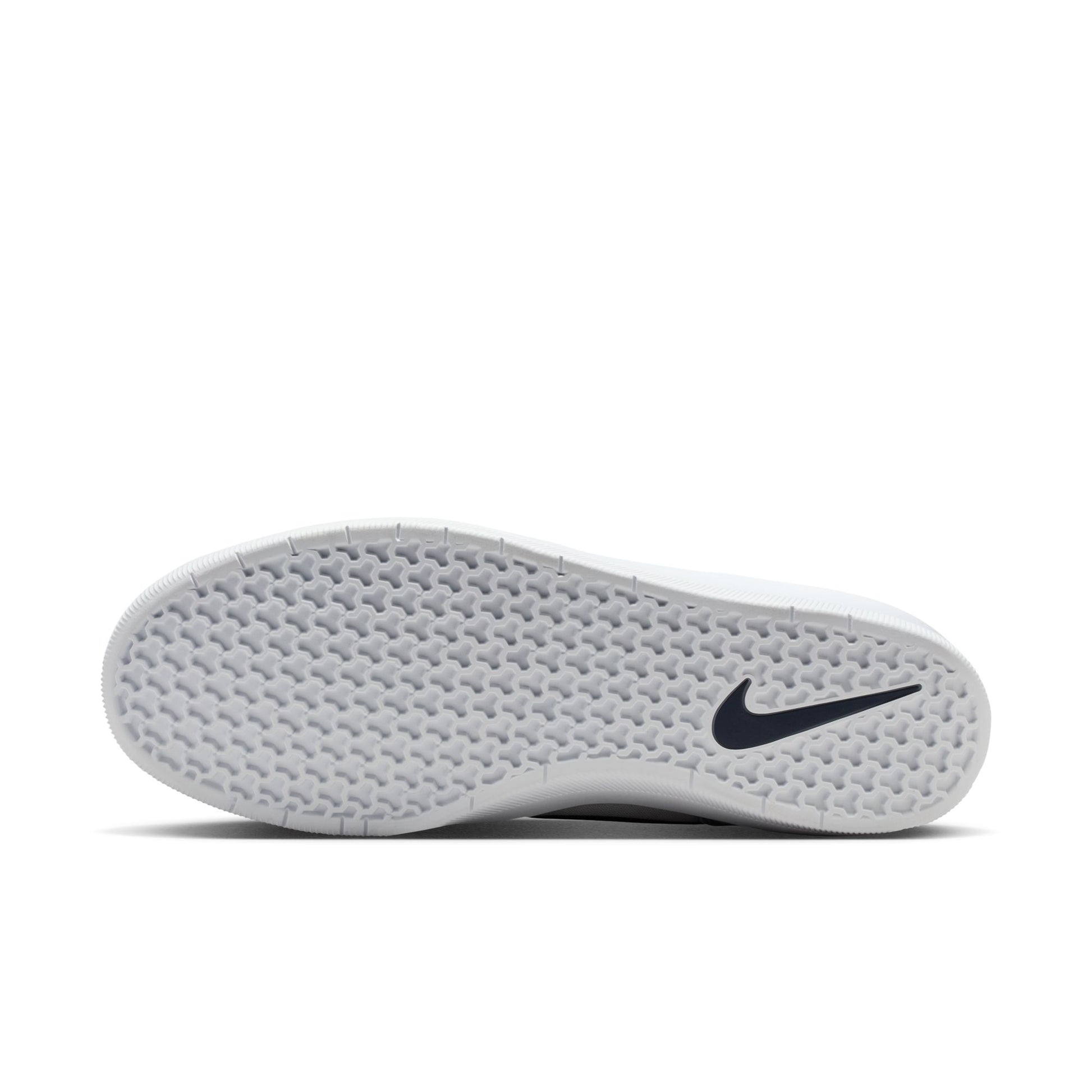 White sneaker with Nike logo on a white background