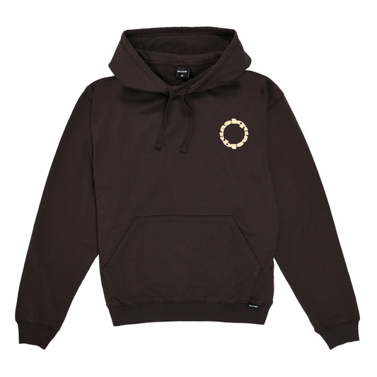 Quasi Outline Hoodie Dark Brown