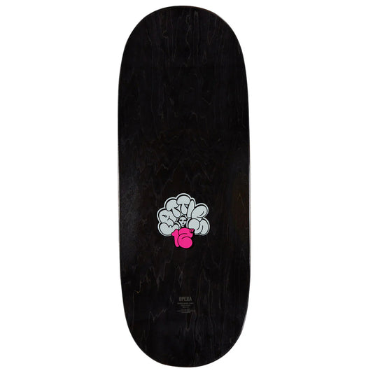 Opera Complete Skateboard Fatties Torn Spike Brown Yellow 12.0