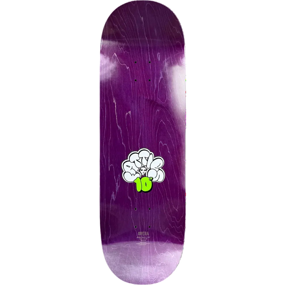 Opera Skateboard Deck Fatties Torn Spike ex7 Blue Green 10.0