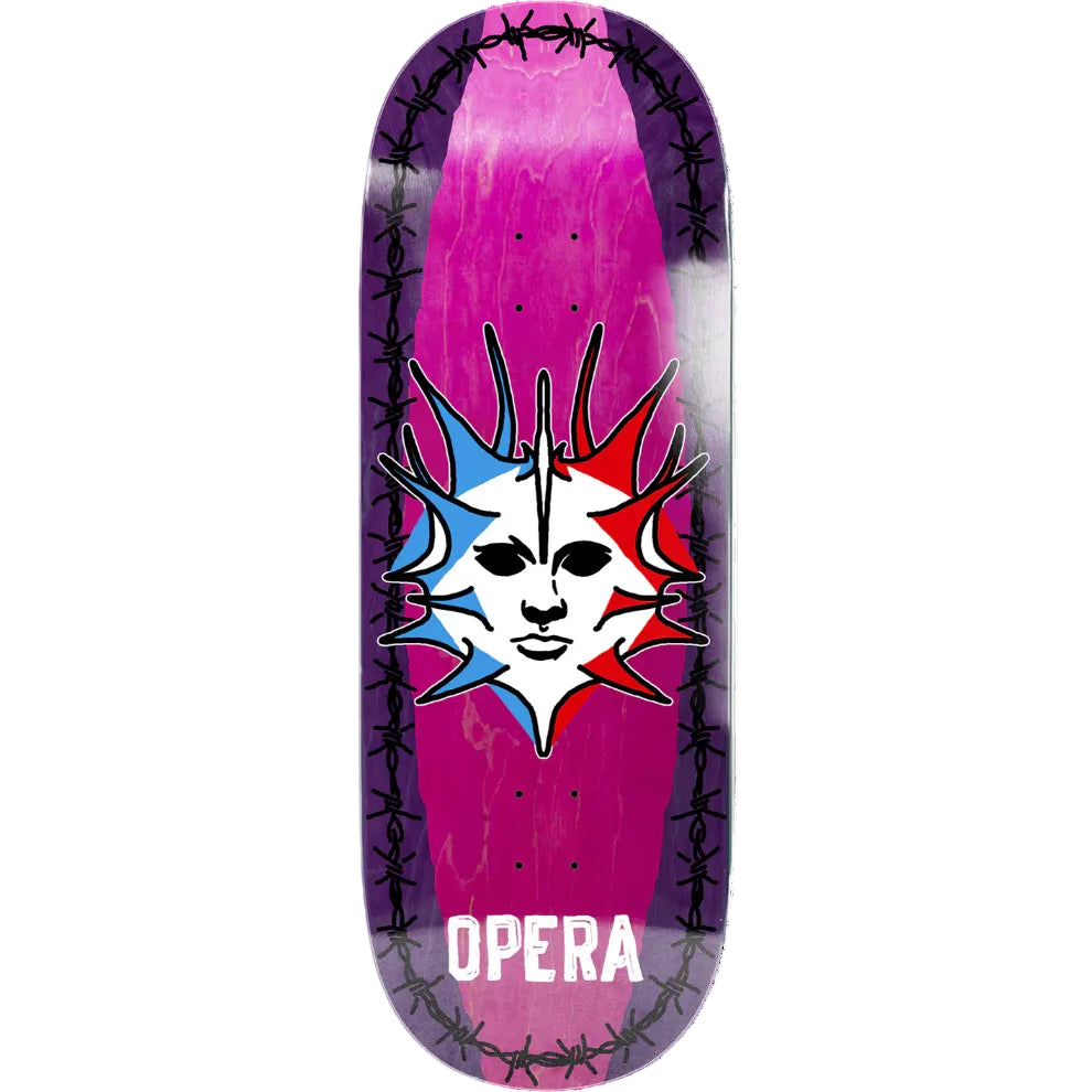 Opera Skateboard Deck Fatties Torn Spike ex7 Purple Pink 11.0