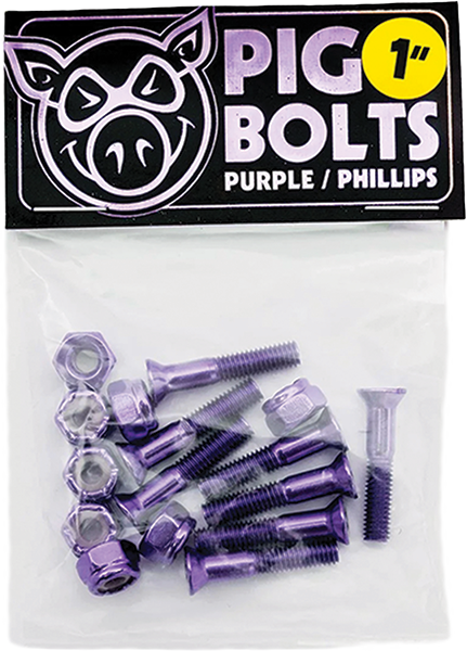 Pig Hardware 1 Inch Phillps Purple