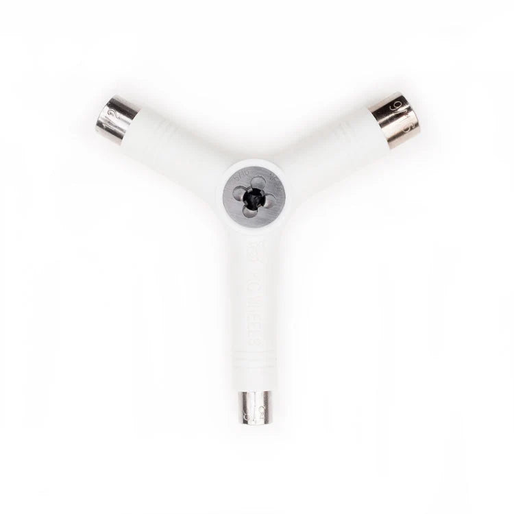 Pig Skateboard Tool Tri Socket Threader White