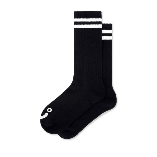 Polar Rib Socks Happy Sad Black