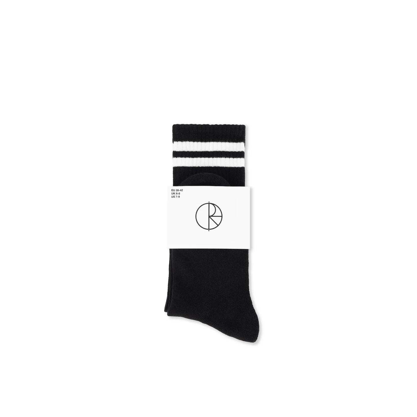 Polar Rib Socks Happy Sad Black