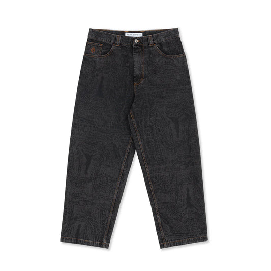 Polar Skate Co Big Boy Jeans Exist Washed Black