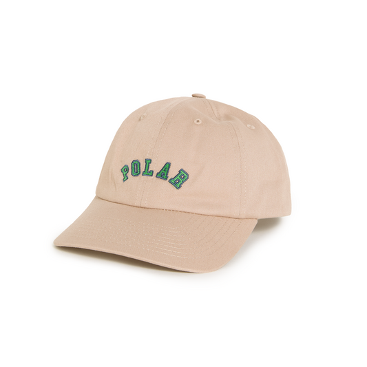 Polar Skate Co Sai Cap College Logo Ecru