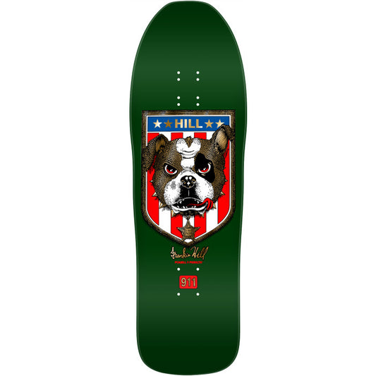 Powell Peralta Skateboard Deck Hill Bulldog 15 Green Gold Foil 10.0