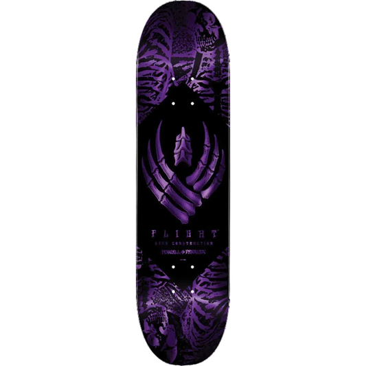 Powell Peralta Skateboard Deck Skeleton Purple Flight 9.0