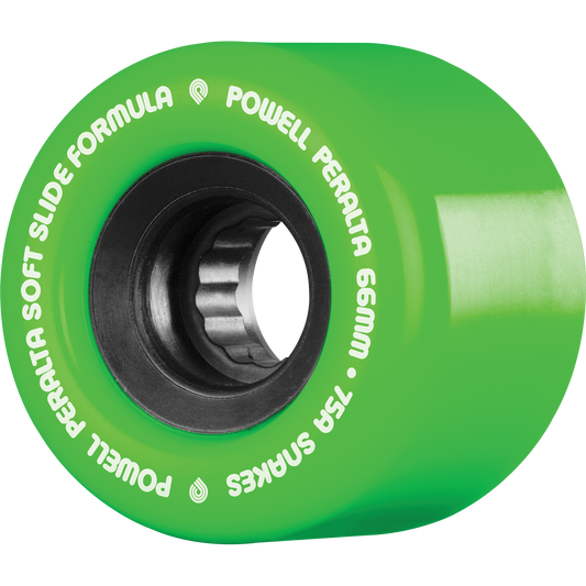 Powell Peralta Wheels Soft Slide Formula Snakes 66mm 75A Green Black