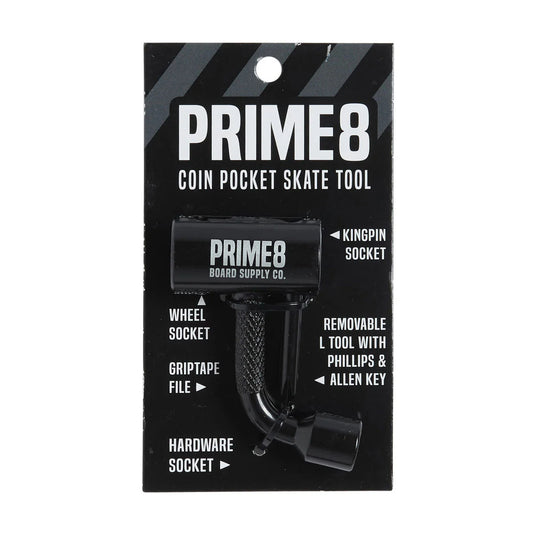Prime8 coin pocket skate tool packaging on a white background