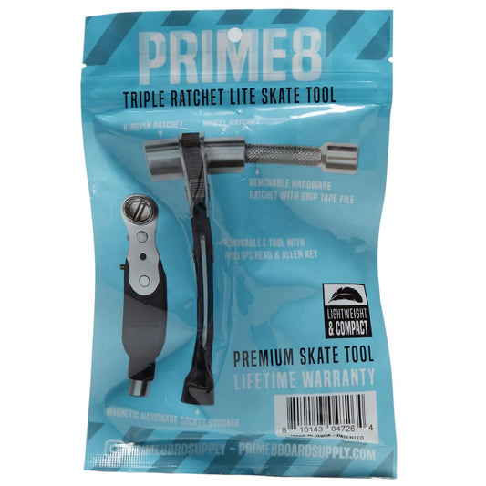 Prime8 triple ratchet lite skate tool packaging on a white background