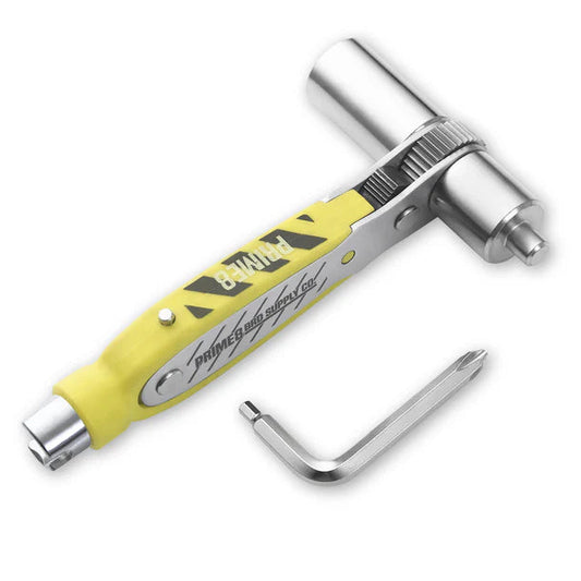 Prime 8 #1 Ratchet Skateboard Tool Yellow