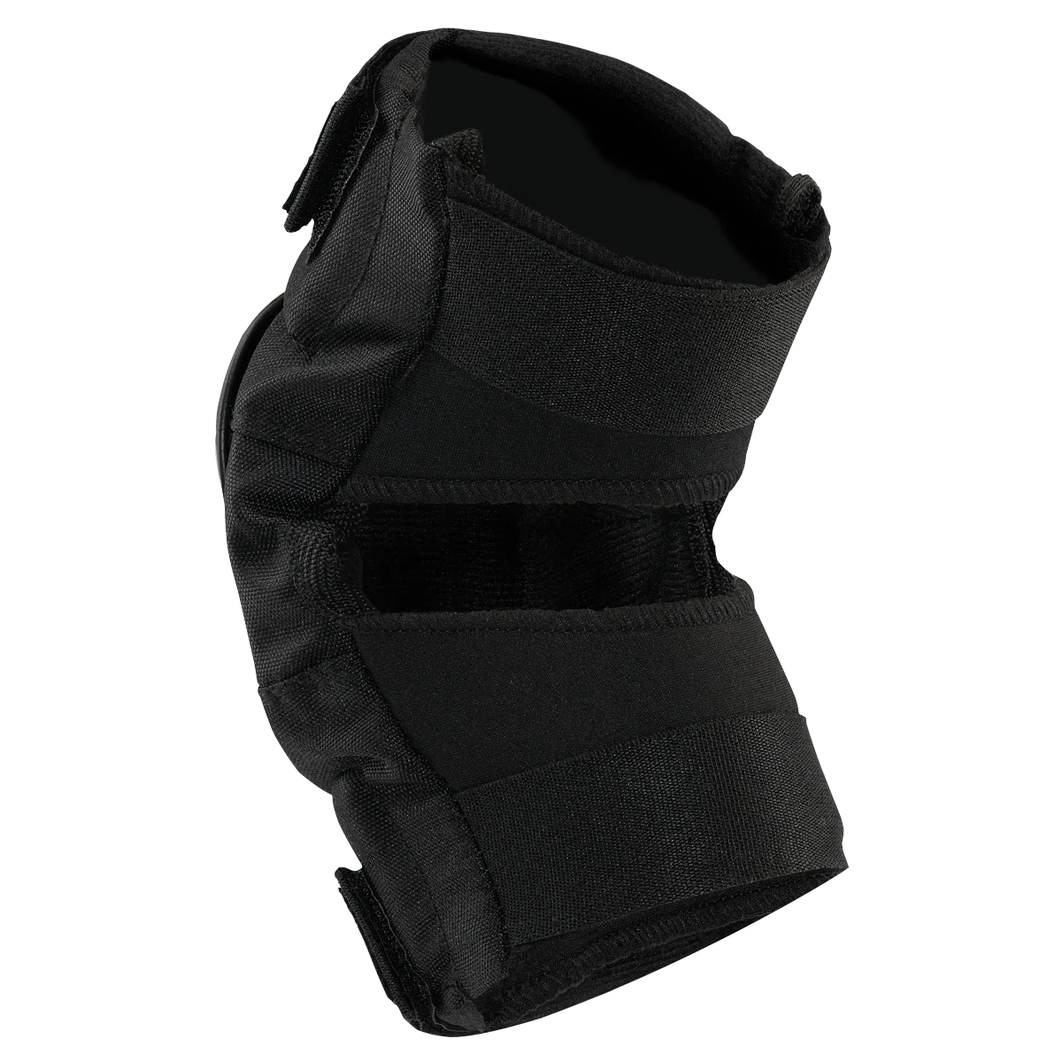 Black elbow pad on a white background