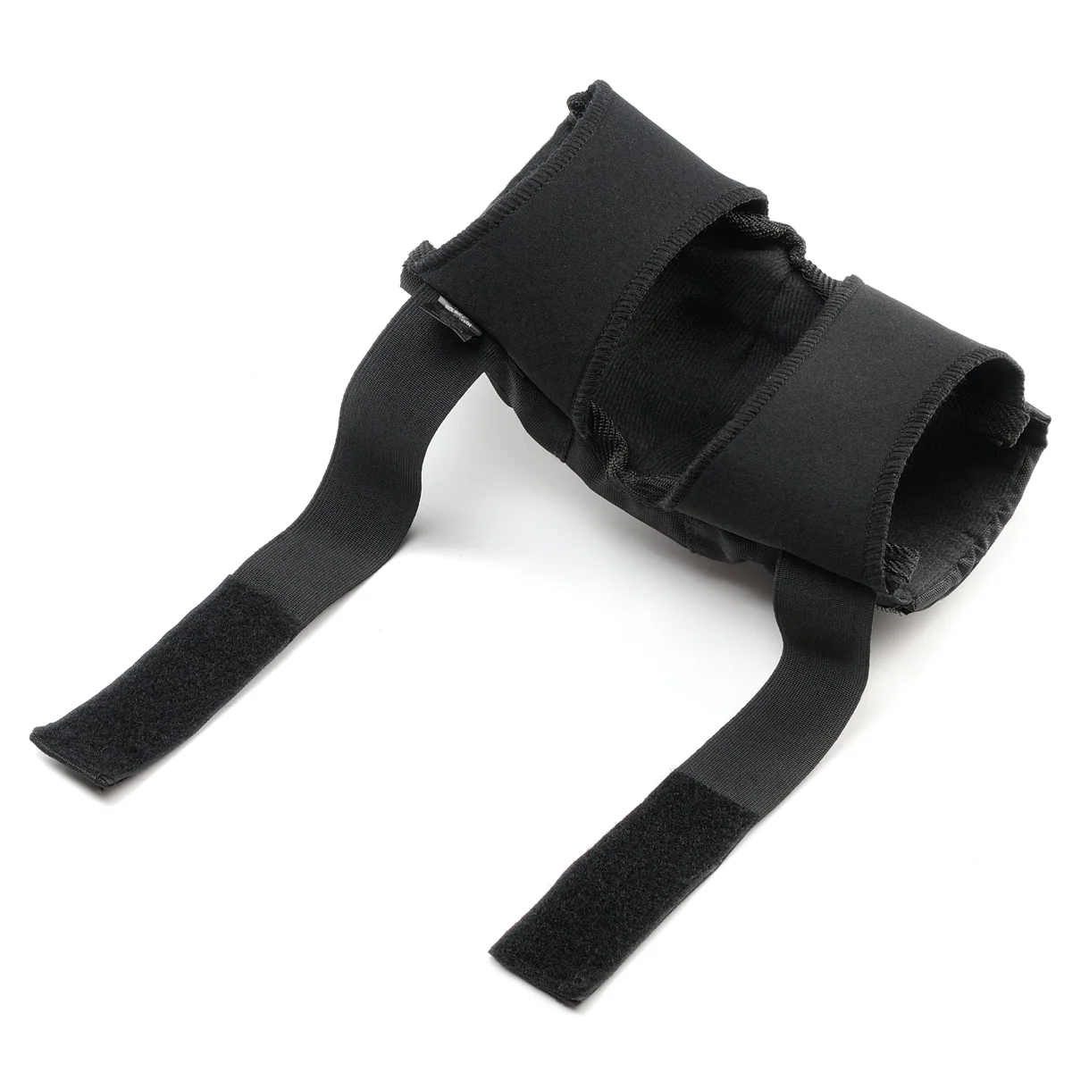 Black elbow pad on a white background