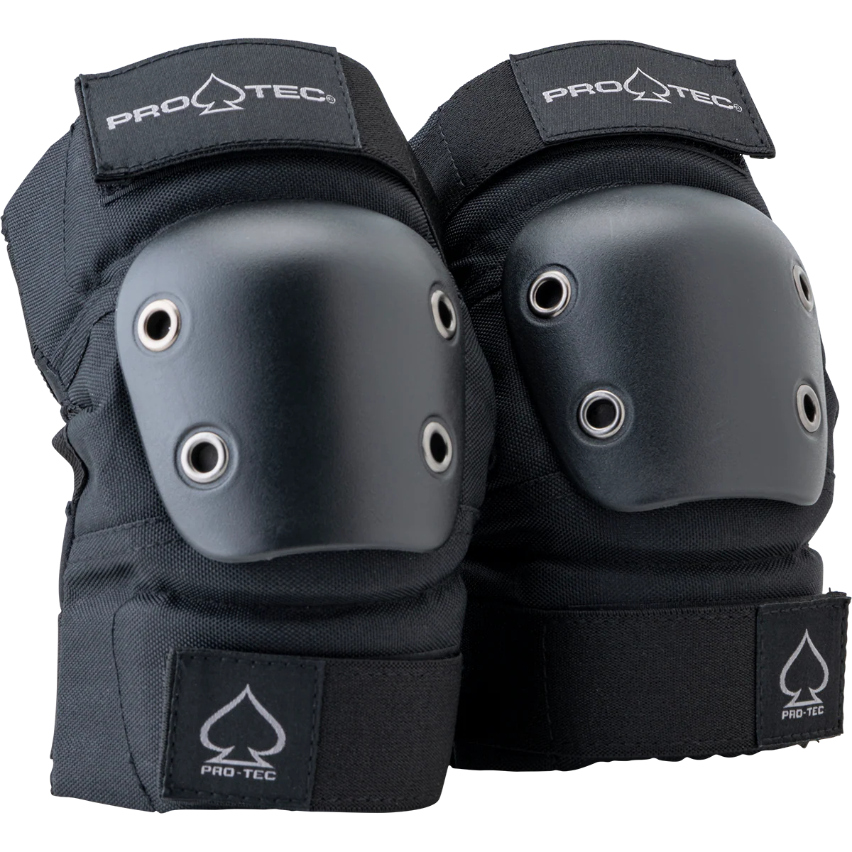 Pair of Pro-Tec knee pads on a white background