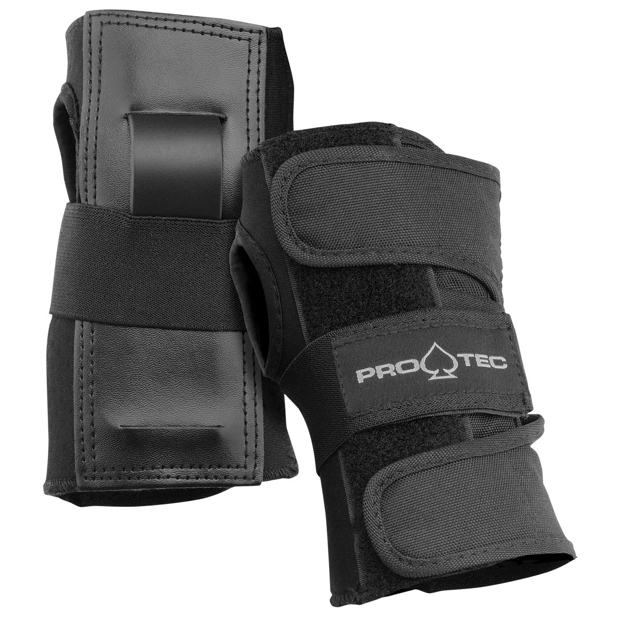 Black wrist guards with ProTec logo on a white background