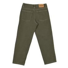 Load image into Gallery viewer, QUASI SKATEBOARDS 102 JEANS MOSS SELECT SKATE SHOP HOUSTON TEXAS SIZE 30 32 34 36 38 ■ Heavyweight 14oz Bio Washed Denim ■ Regular Fit, Straight Leg ■ 5-Pocket ■ Contrast Stitch ■ 100% Cotton