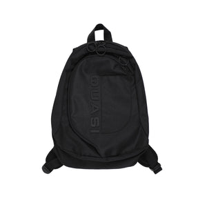 QUASI SKATEBOARDS ARCANA BACKPACK BAG SELECT SKATE SHOP ■ Midsized Daypack ■ 600D Polyester Shell ■ Dual Compartment ■ Outer Patch Pocket ■ Padded Mesh Back ■ Adjustable Sternum Strap ■ Removeable Keychain ■ Cord Access Eyelet ■ 3D PVC Logo ■ 100% Polyester  15 1/2" X 10 1/2" X 4"