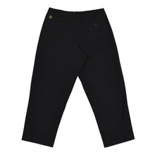 Load image into Gallery viewer, QUASI SKATEBOARDS WARREN TROUSER PANTS BLACK SELECT SKATE SHOP HOUSTON TEXAS SIZE 30 32 34 36 38 ■ Midweight 10oz Twill ■ Baggy Fit, Tapered Leg ■ Pleated Front ■ Damask Woven Label ■ 100% Cotton